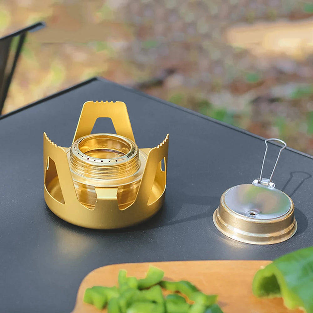 Réchaud à Alcool Portable Mini – Réglable avec Support en Alliage - BLACKBEARD OUTDOOR INDUSTRIES
