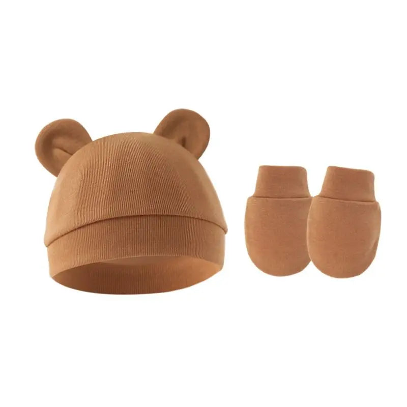 ensemble bonnet et gant coton pour enfants 1/3ans Ma boutique