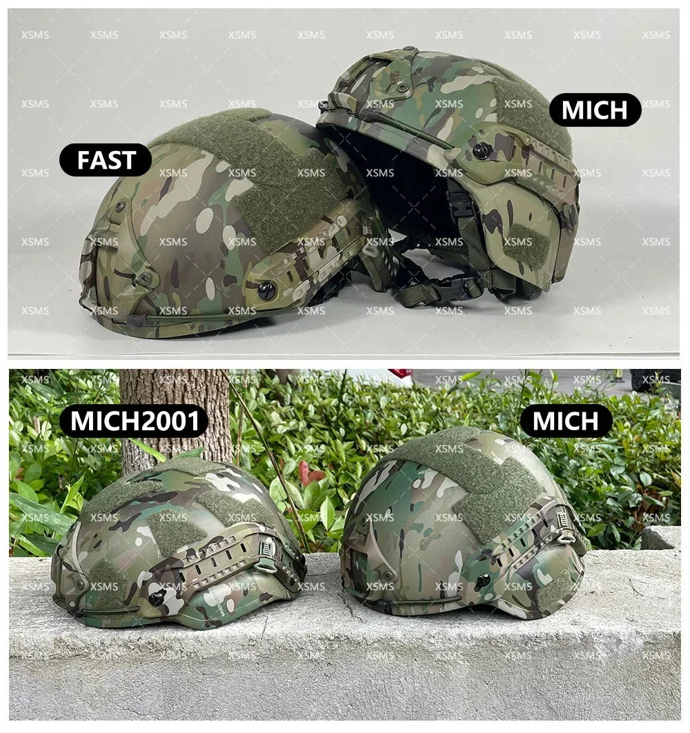 Casque Balistique Tactique ACH High-Cut NIJ III+7.62 – Casque de Sécurité Aramide FAST Wendy – Protection Ballistique NIJ IIIA - BLACKBEARD OUTDOOR INDUSTRIES
