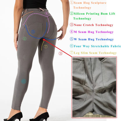 Shascullfites Melody Blue Leather Tapered Pants Motor Leather Trousers Shaping Leather Leggings With Zippers BLACKBEARD OUTDOOR INDUSTRIES