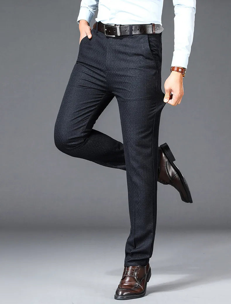 Pantalon de Costume Homme – Coupe Droite, Taille Haute, Élégance Classique – Pantalon de Bureau Formelle et Chic – Tailles Plus Disponible BLACKBEARD OUTDOOR INDUSTRIES