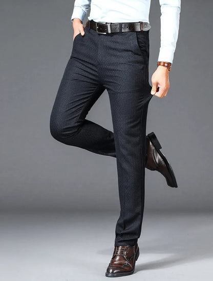 Pantalon de Costume Homme – Coupe Droite, Taille Haute, Élégance Classique – Pantalon de Bureau Formelle et Chic – Tailles Plus Disponible BLACKBEARD OUTDOOR INDUSTRIES