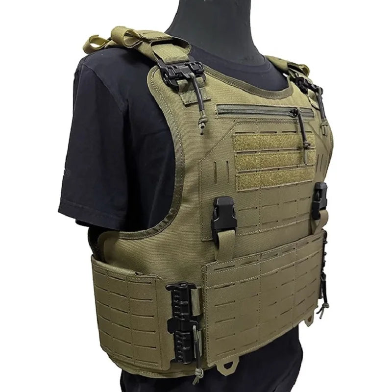 Plate Carrier Léger 900D à Découpe Laser - Système de Libération Rapide - BLACKBEARD OUTDOOR INDUSTRIES