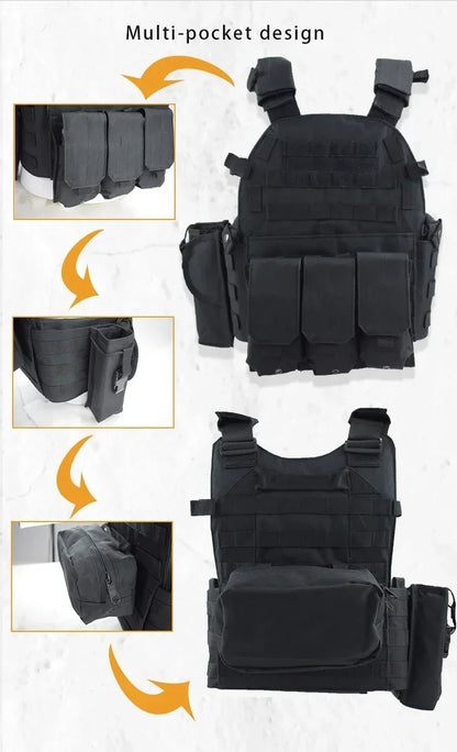 Gilet Tactique Militaire 6094 – Airsoft, Chasse, Armée, Wargame - BLACKBEARD OUTDOOR INDUSTRIES