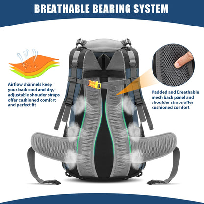 Sac à Dos Randonnée 50L Étanche – LIXADA - BLACKBEARD OUTDOOR INDUSTRIES