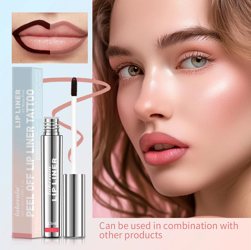 Waterproof Lip Liner Peel Off Tattoo Lipgloss Waterproof Long Lasting Matte Lip Tint Brown Contour Tear-off Lips Stain Cosmetic BLACKBEARD OUTDOOR INDUSTRIES