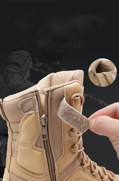 Bottes Tactiques Combat Désert pour Homme - Résistantes, Étanches et Confortables pour Randonnée et Sports Outdoor - BLACKBEARD OUTDOOR INDUSTRIES