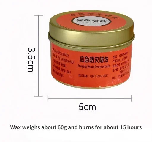 Lumières de Secours pour Pannes de Courant - Bougies Anti-odeur, Étanches et Résistantes au Vent - BLACKBEARD OUTDOOR INDUSTRIES
