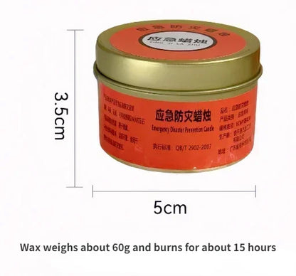 Lumières de Secours pour Pannes de Courant - Bougies Anti-odeur, Étanches et Résistantes au Vent - BLACKBEARD OUTDOOR INDUSTRIES
