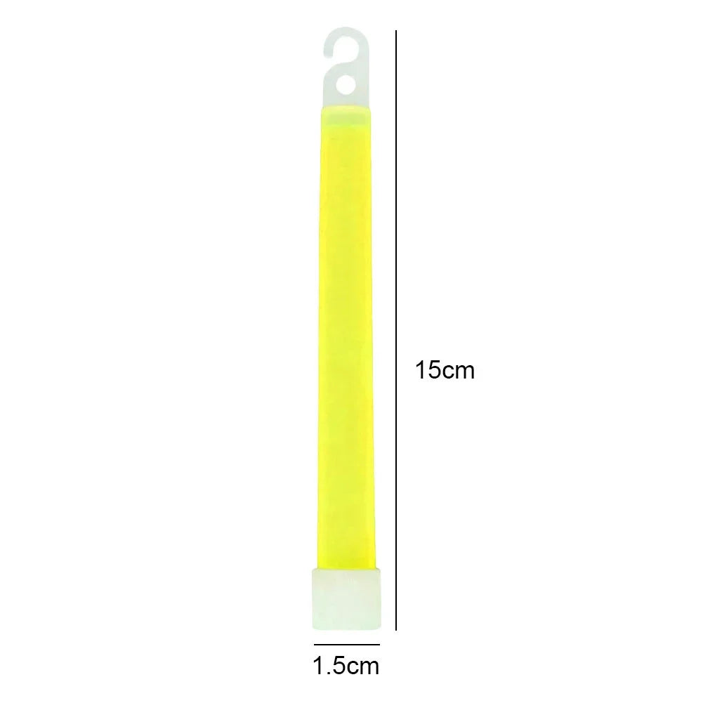Lot de 50 Bâtons Lumineux Fluorescents 15 cm Équipement de Survie Militaire | Camping, Randonnée, SOS, Urgence, Fête | - BLACKBEARD OUTDOOR INDUSTRIES