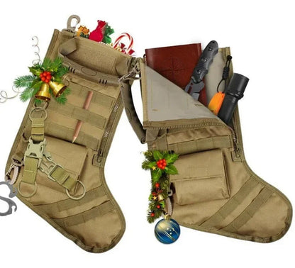 Tactical Molle Christmas sock, holiday gift sock, seasonal hanging EDC bag, outdoor sports hunting accessory, disposable bag BLACKBEARD OUTDOOR INDUSTRIES