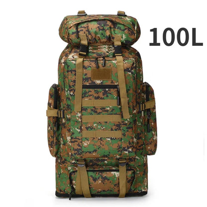 Sac à Dos Tactique 80L / 100L – Grand Volume pour Randonnée, Camping & Trekking - BLACKBEARD OUTDOOR INDUSTRIES