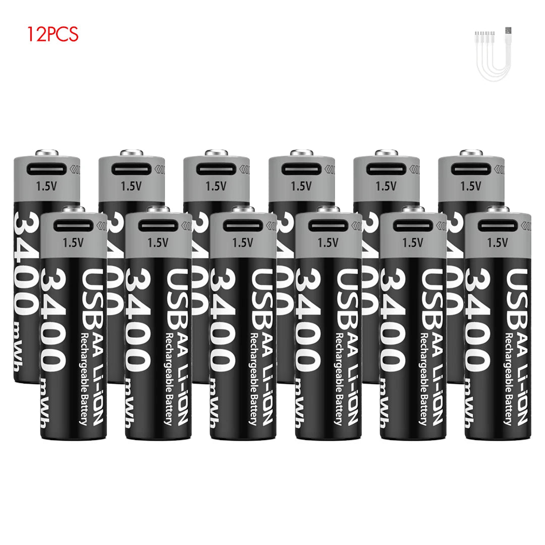 batterie rechargeable MATOV AA 1,5 V 3400mWh Ma boutique