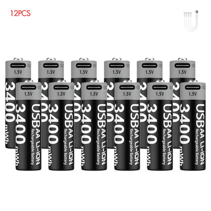 batterie rechargeable MATOV AA 1,5 V 3400mWh Ma boutique