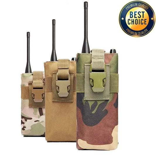 Pochette Tactique MOLLE pour Radio Walkie-Talkie – Porte-Bouteille d'Eau, Pochette de Magasin pour Activités de Plein Air, Camping et Sports BLACKBEARD OUTDOOR INDUSTRIES