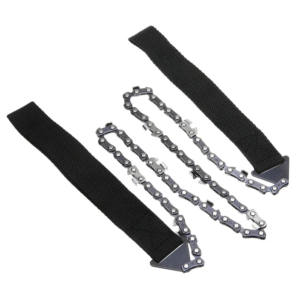 11 Teeth Pocket Chainsaw – Scie de Poche Manuelle pour Camping et Survie - BLACKBEARD OUTDOOR INDUSTRIES
