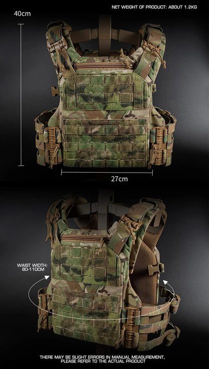 Gilet Tactique Outdoor 3.0 K19 pour Chasse – Porte Plaques MOLLE avec Système de Libération Rapide et Ceinture Ajustable – Équipement de Combat BLACKBEARD OUTDOOR INDUSTRIES