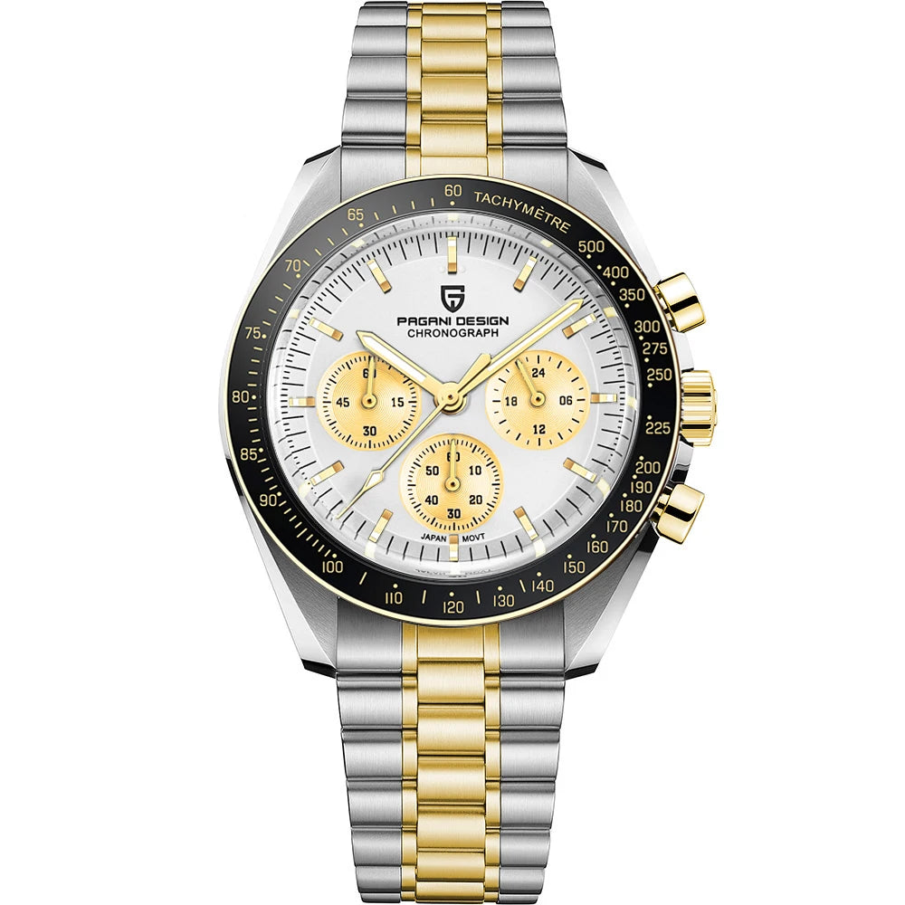 PAGANI DESIGN PD-1701 Moonwatch 2025 – Hommage à la CK2998 – Montre Homme Quartz Chronographe de Luxe - BLACKBEARD OUTDOOR INDUSTRIES