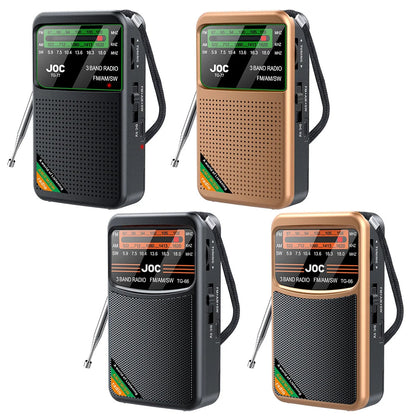📻 Mini Radio Portable AM/FM/SW – Rechargeable avec Haut-Parleur Stéréo et Écran HD Ma boutique