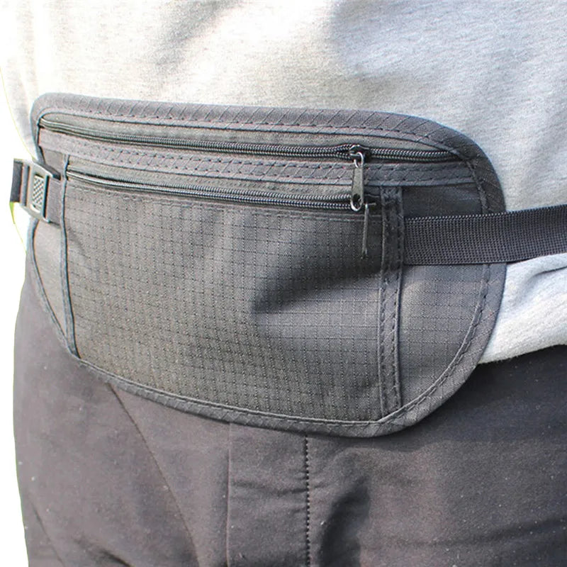 Ceinture Pochette de Voyage Sécurisée – Unisexe, Ultra-fine, Noire - BLACKBEARD OUTDOOR INDUSTRIES