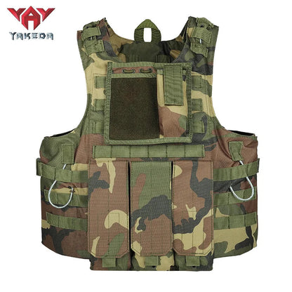 Gilet Tactique YAKEDA Multifonction – Gilet Camouflage Amphibie Outdoor pour Entraînement, Chasse et Activités Tactiques BLACKBEARD OUTDOOR INDUSTRIES