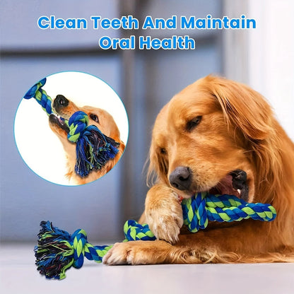 Jouet à Nœud Résistant pour Chien – Corde à Mâcher Ultra Solide & Interactif Ma boutique