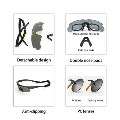 Lunettes Tactiques Professionnelles – Vision HD, Protection Totale & Confort Inégalé - BLACKBEARD OUTDOOR INDUSTRIES