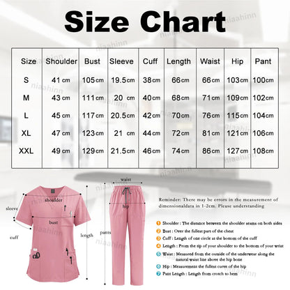 Uniforme Médical de Haute Qualité pour Femmes - Ensemble de Blouse et Pantalon pour Infirmière, Scrubs Unisexe BLACKBEARD OUTDOOR INDUSTRIES