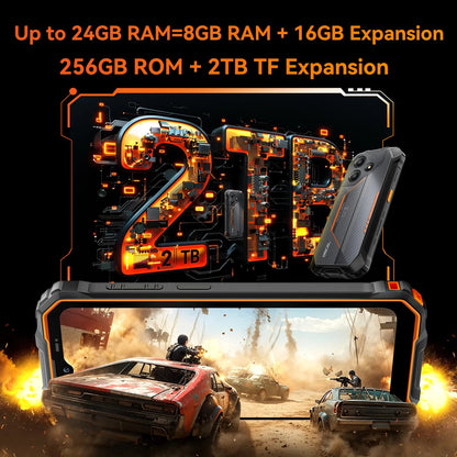 Blackview OSCAL Marine 2 Rugged Smartphone AI, 6.56'' HD+ Display, Unisoc T615, 24(8+16)GB 256GB, 11000mAh, Android 15 Phone NFC BLACKBEARD OUTDOOR INDUSTRIES