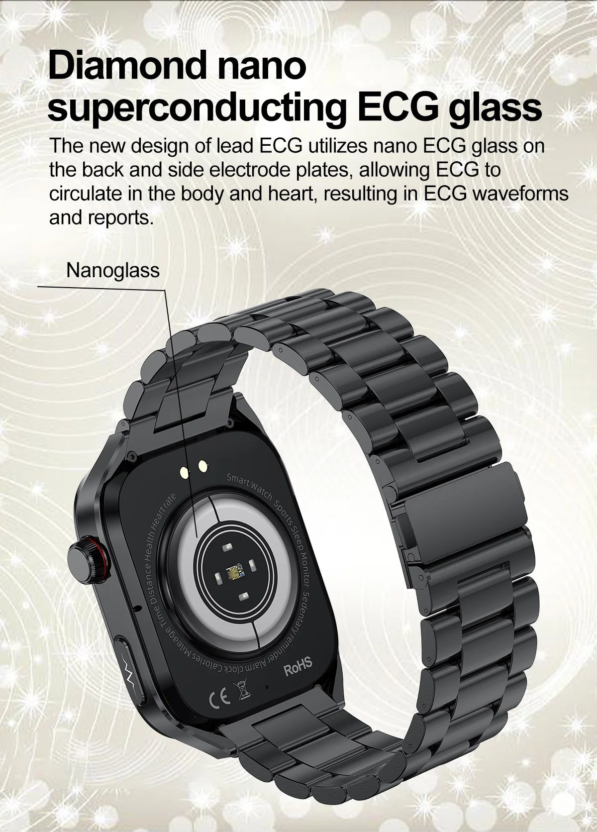 Montre Connectée Homme 2025 – Suivi Santé Avancé ECG+PPG – Surveillance Acide Urique & Lipides – Appels Bluetooth – Écran 2.04” AMOLED – Pour Android & iOS - BLACKBEARD OUTDOOR INDUSTRIES