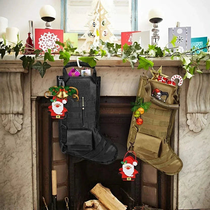 Tactical Molle Christmas sock, holiday gift sock, seasonal hanging EDC bag, outdoor sports hunting accessory, disposable bag BLACKBEARD OUTDOOR INDUSTRIES