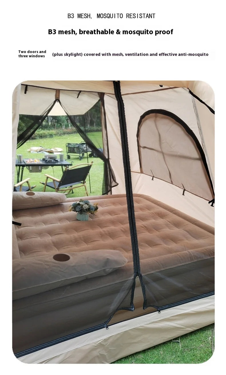 Tente Gonflable Lohascamping pour 4-5 Personnes - Air Shelter Dome Tent - BLACKBEARD OUTDOOR INDUSTRIES