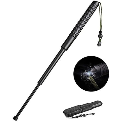 Bâton Télescopique de Défense à 3 Sections  65cm – Léger, Repliable, Multifonction | Autodéfense - BLACKBEARD OUTDOOR INDUSTRIES