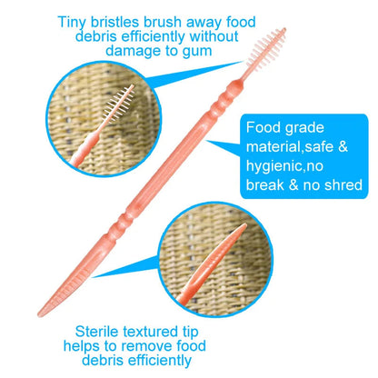 Toothpick Brosse – 200 Pièces en Boîte | Brossettes Interdentaires Jetables pour Adulte Ma boutique