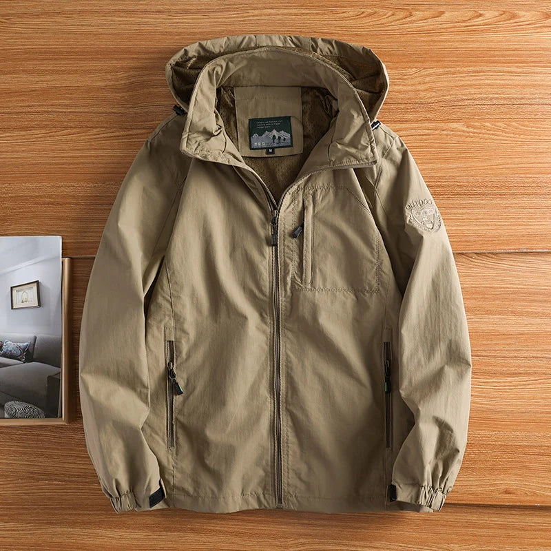 Veste Homme de Randonnée Étanche DIMUSI Coupe-Vent Respirant - BLACKBEARD OUTDOOR INDUSTRIES