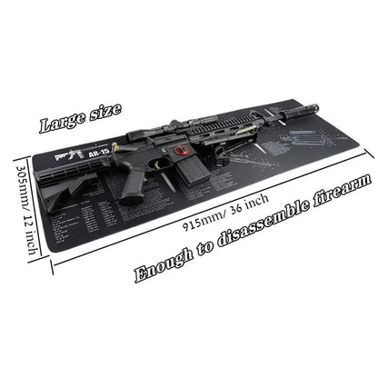 Tapis de Nettoyage pour Armes & Tapis de Souris Gaming – Modèles Beretta 92, Sig 226, Sig 229, USP - BLACKBEARD OUTDOOR INDUSTRIES