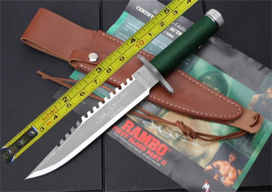 New Rambo Simplified Version Survival Knife VTH57 avec étui - BLACKBEARD OUTDOOR INDUSTRIES