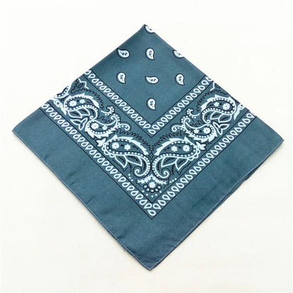 Bandana Carré Hip Hop en Coton – 54x54 cm, Imprimé Paisley - BLACKBEARD OUTDOOR INDUSTRIES