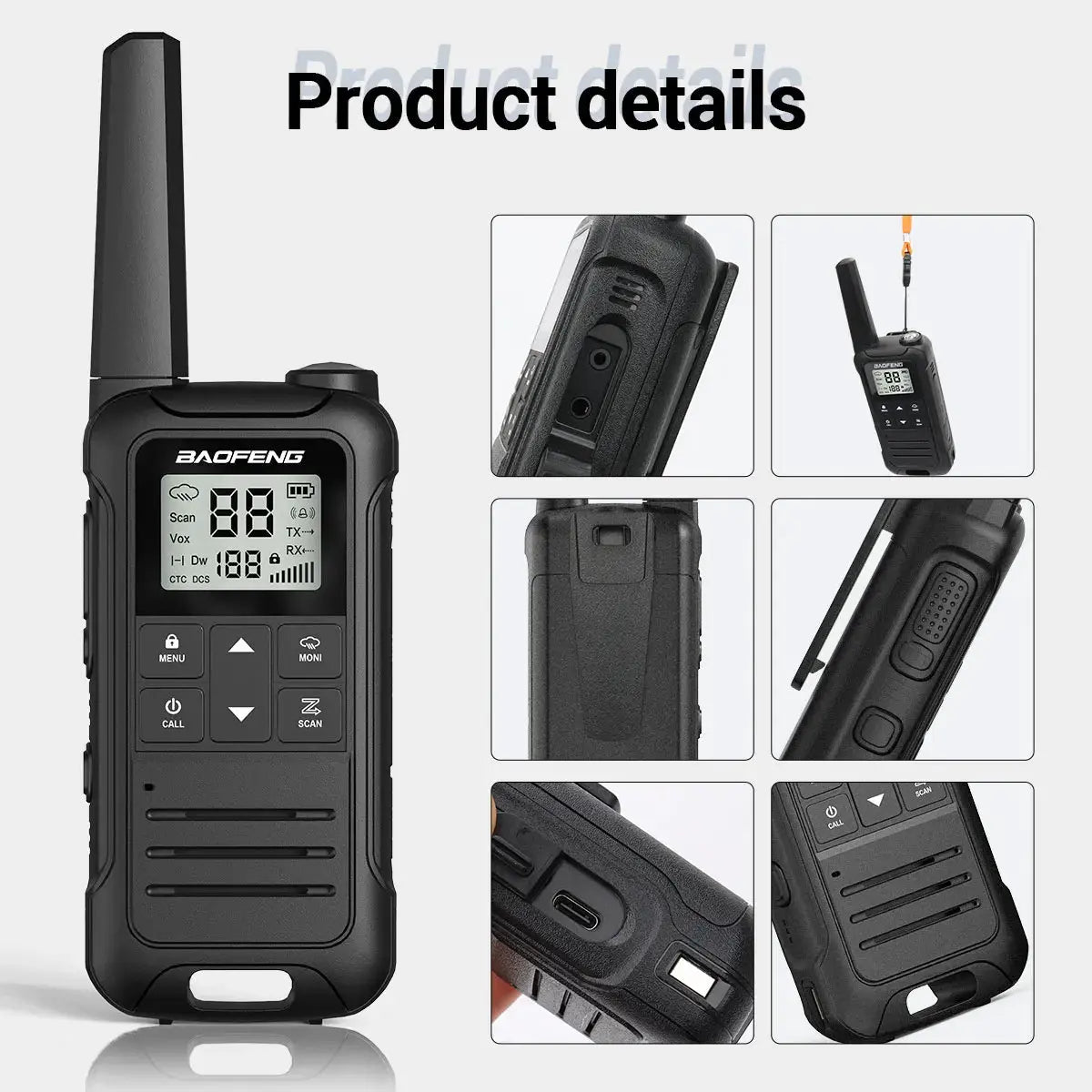 Baofeng F22 - Talkie-Walkie Portable PMR/FRS - Longue Portée et Multifonctions Ma boutique
