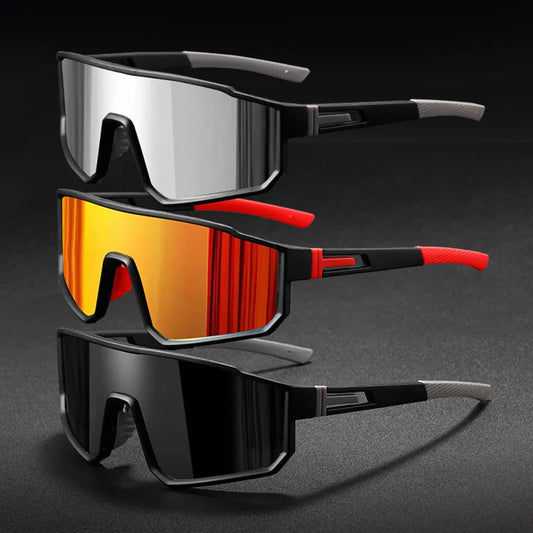 Lunettes de Cyclisme Oversize Homme – Polarisées, Anti-vent, Style Goggle, Coque Colorée - BLACKBEARD OUTDOOR INDUSTRIES
