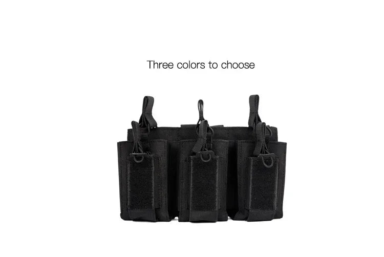 Porte chargeurs Tactical EDC Triple pour M4, M14, M16, AK, AR, Glock (Système MOLLE) BLACKBEARD OUTDOOR INDUSTRIES