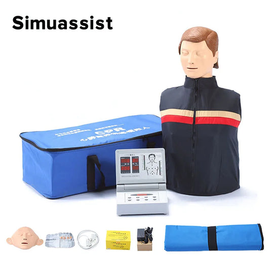 Mannequin de Formation Avancé pour RCP (Réanimation Cardio-Pulmonaire) – Mannequin de Premiers Secours avec Contrôleur, Modèle Médical - BLACKBEARD OUTDOOR INDUSTRIES