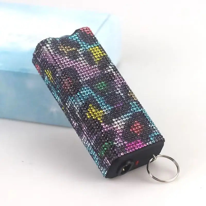 DiamondInlaid Multifunctional Portable Outdoor Tool Flashlight Arc Lighter USB Rechargeable Women's Gift BLACKBEARD OUTDOOR INDUSTRIES