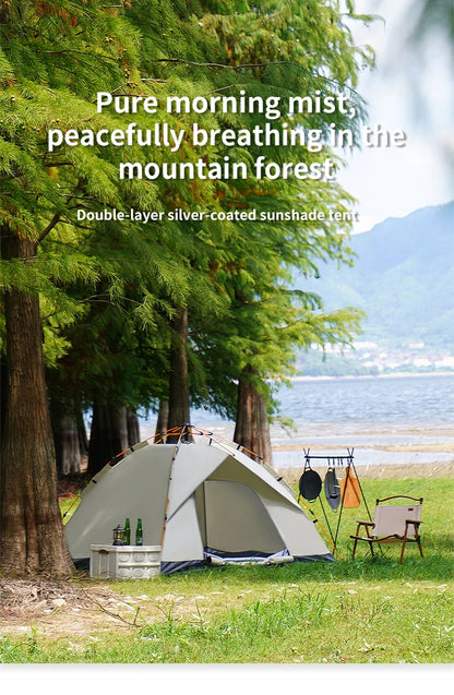 Tente de Camping Automatique 3-4 Personnes – Ouverture Rapide & Protection UV - BLACKBEARD OUTDOOR INDUSTRIES