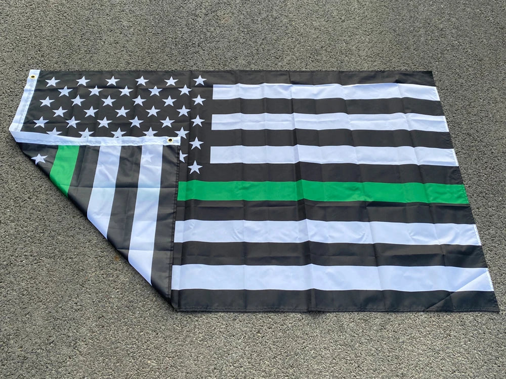 Drapeau Thin Blue Line USA - 90x150 cm BLACKBEARD OUTDOOR INDUSTRIES