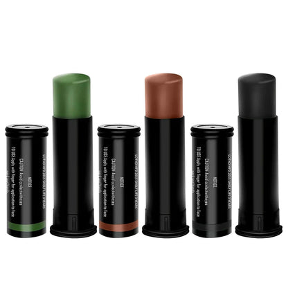 Lot de 3 Camouflages Militaires Woodland – Crème Camouflage pour Visage et Corps – Tube de Peinture Camouflage Imperméable pour Terrain Extérieur BLACKBEARD OUTDOOR INDUSTRIES