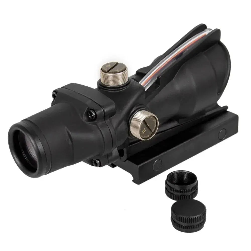 Lunette de Tir 4x32 avec Point Rouge Vert – Optique à Fibre Réelle, Réticule Gravé et Illuminé Ma boutique