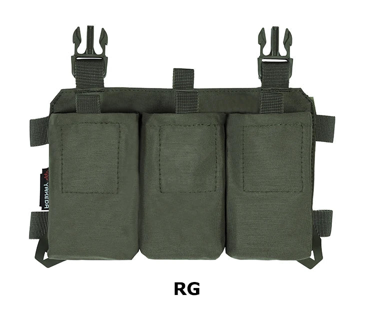 Gilet Tactique YAKEDA Triple 5.56/7.62 avec Libération Rapide et Boucle – Panneau Modulaire d'Attaque pour Équipement de Chasse Extérieure BLACKBEARD OUTDOOR INDUSTRIES