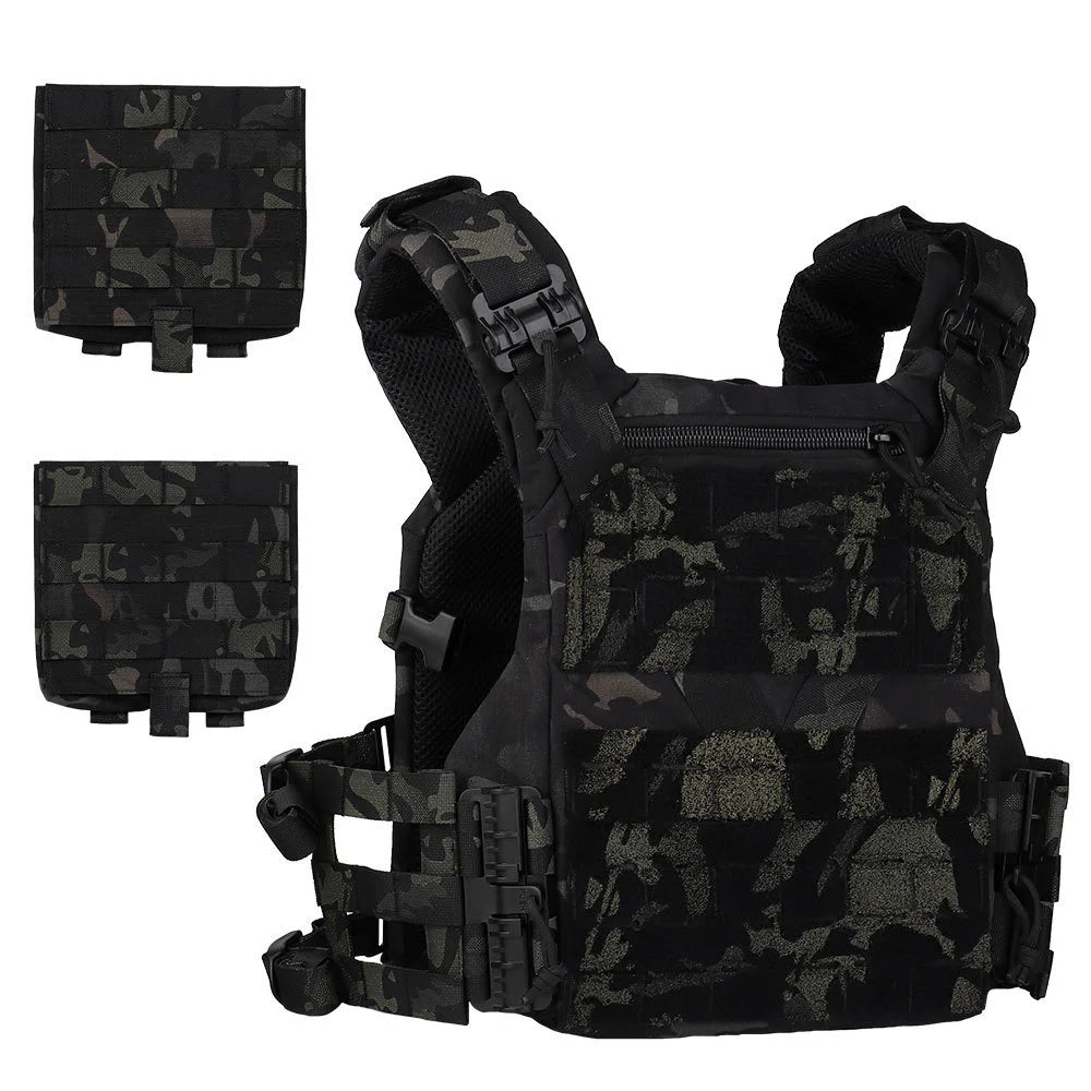 Gilet Tactique Outdoor 3.0 K19 pour Chasse – Porte Plaques MOLLE avec Système de Libération Rapide et Ceinture Ajustable – Équipement de Combat BLACKBEARD OUTDOOR INDUSTRIES
