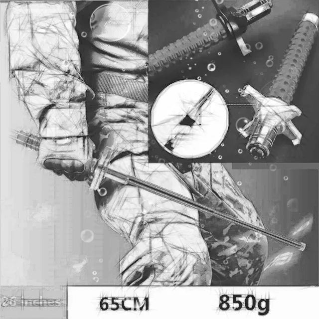Bâton Télescopique Renforcé – Outil de Défense & Brise-Vitre Tactique - BLACKBEARD OUTDOOR INDUSTRIES